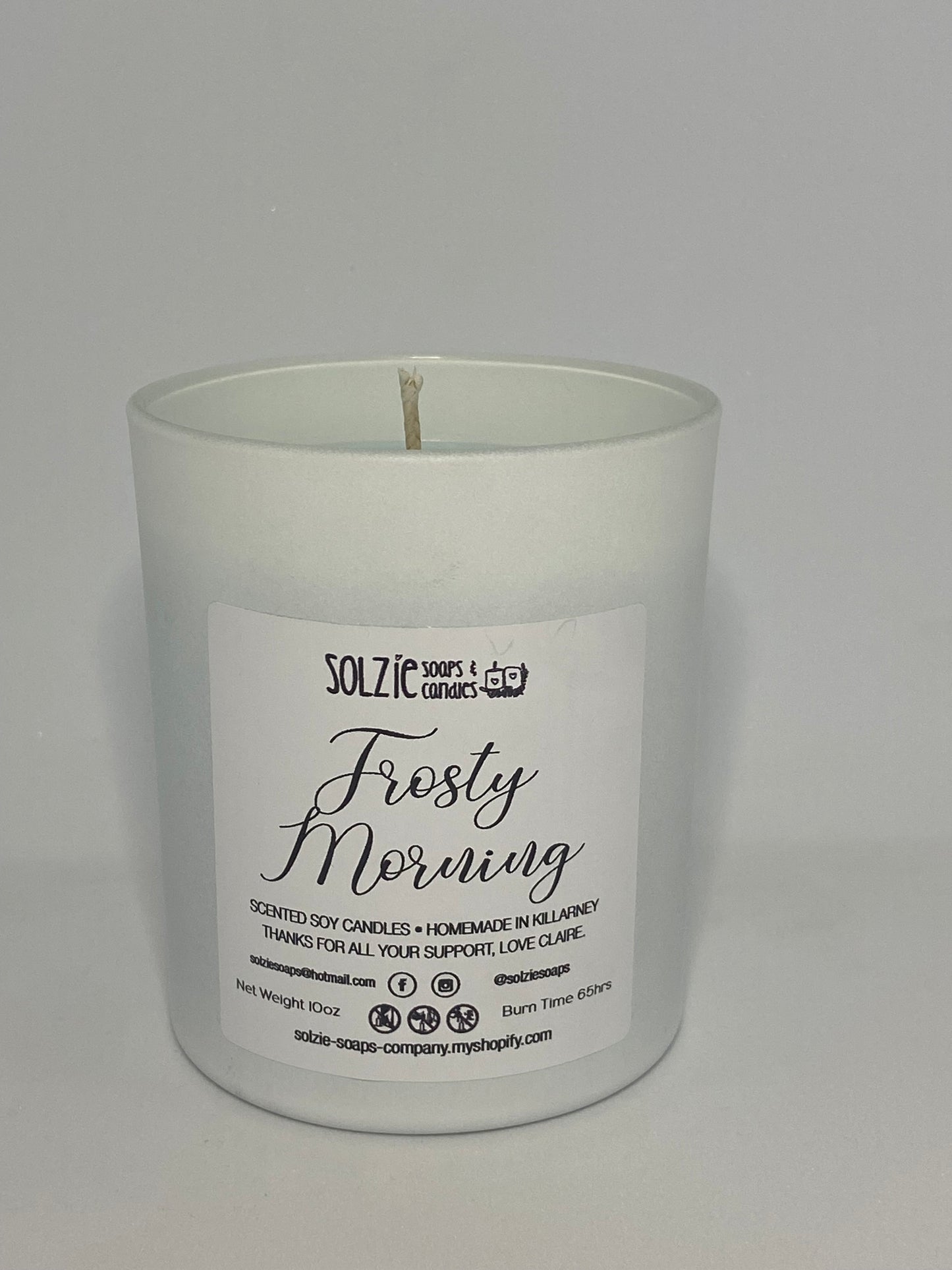 Frosty Morning Candle