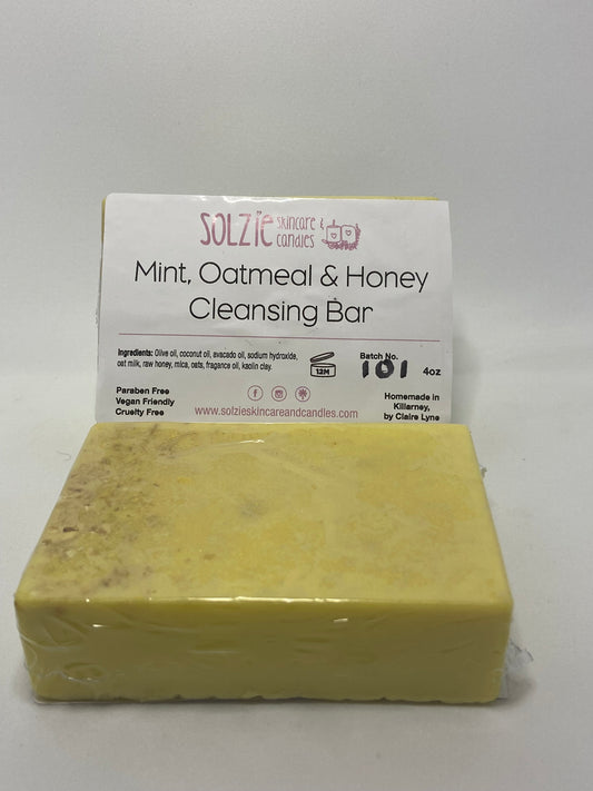 Mint, Oatmeal & Honey Cleansing Bar