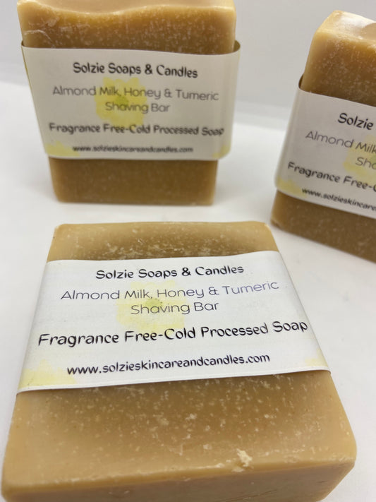 Almond Milk, Honey & Tumeric Shaving Bar